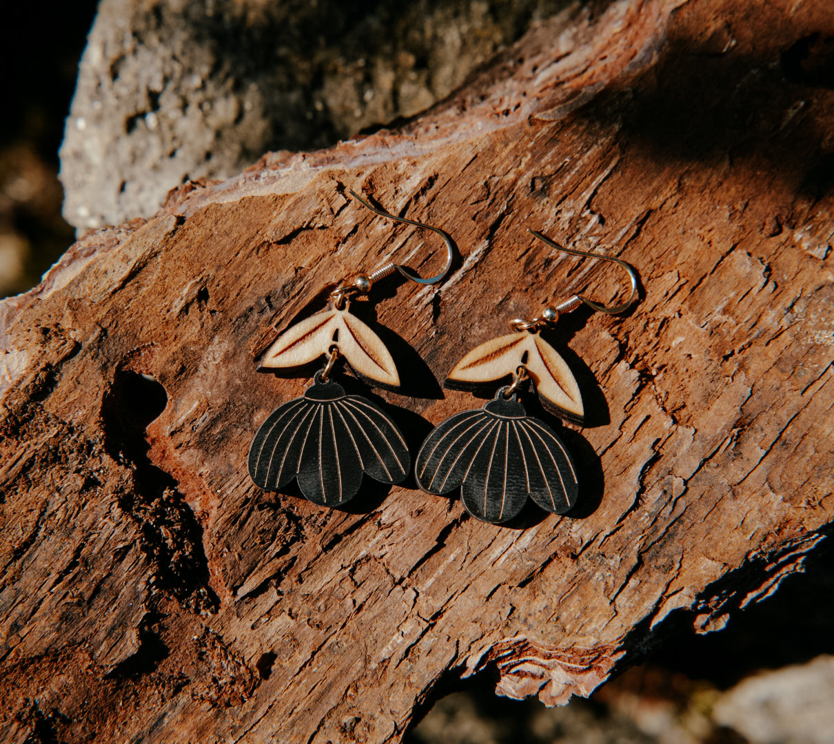 Boucles d'oreilles Rosalia Noire