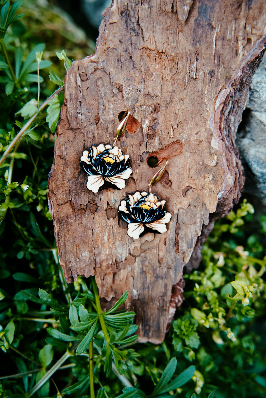 Boucles d'oreilles Paeonia