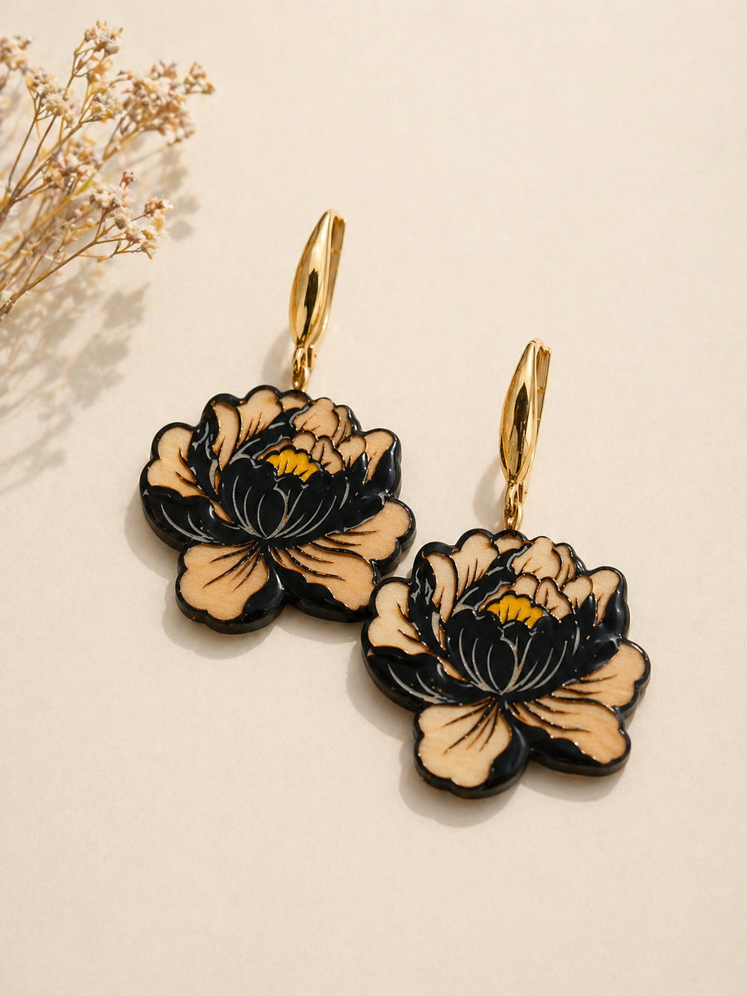 Boucles d'oreilles Paeonia