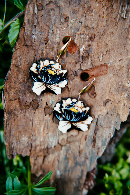 Boucles d'oreilles Paeonia