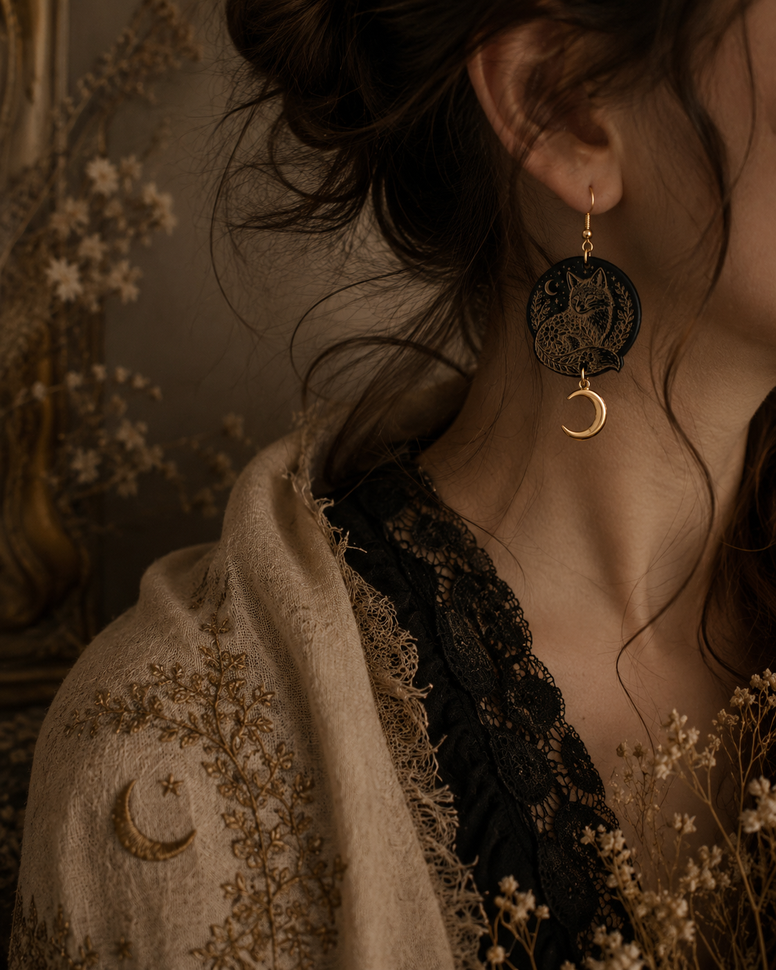Boucles d'oreille Vulpéa